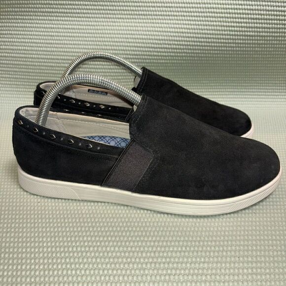 Spenco Santa Barbara Rivet Sneakers Suede Orthotic Slip On Shoes Women’s SZ 9.5D - Picture 1 of 9